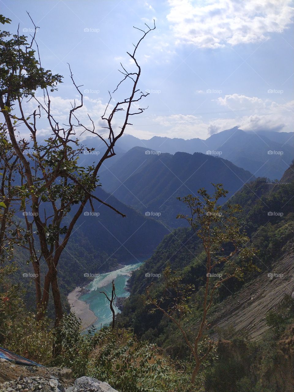 A beautiful view on the way to Rishikesh