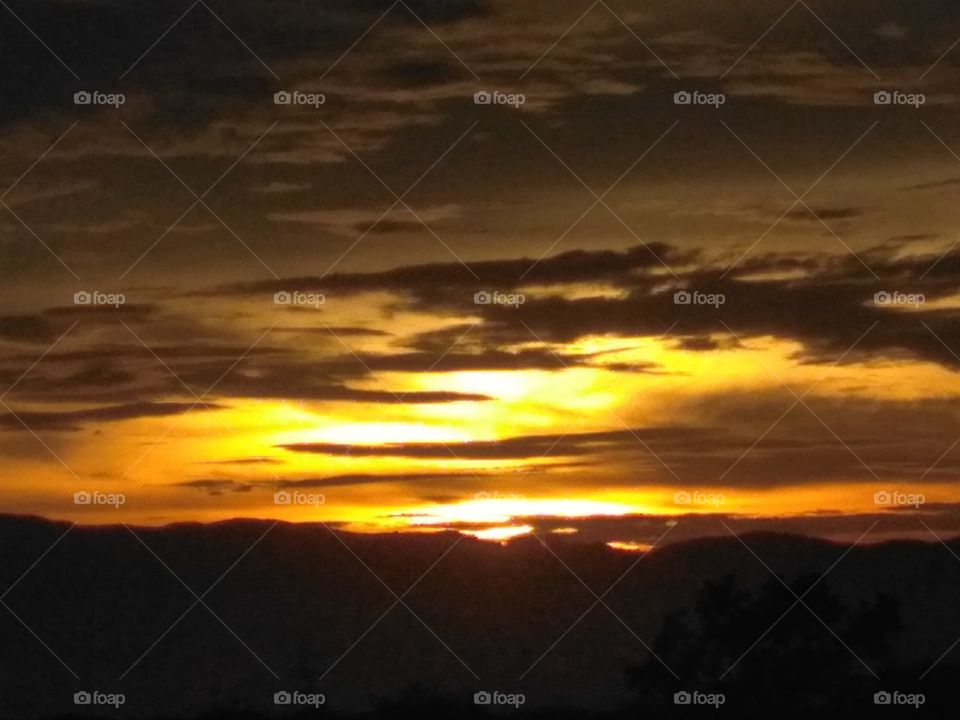 Yellowish sunset