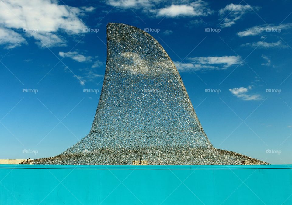 Fin sculpture, Monaco Aquarium