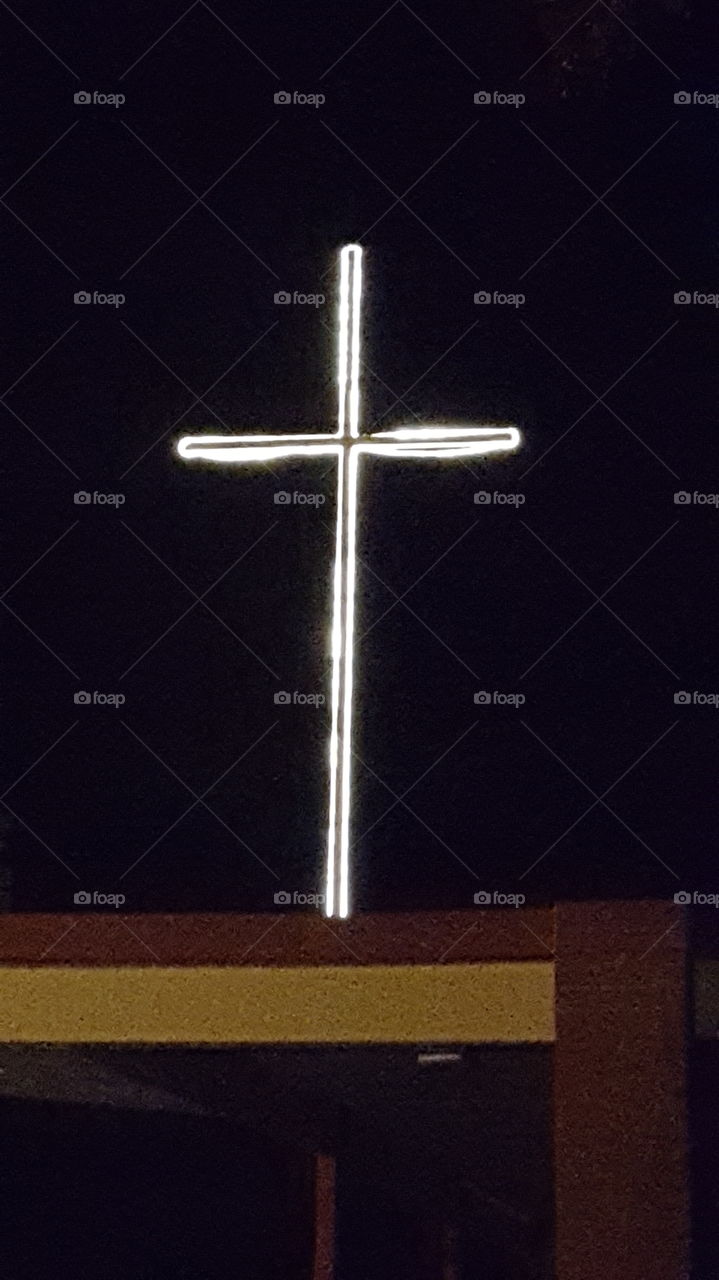 lighted cross