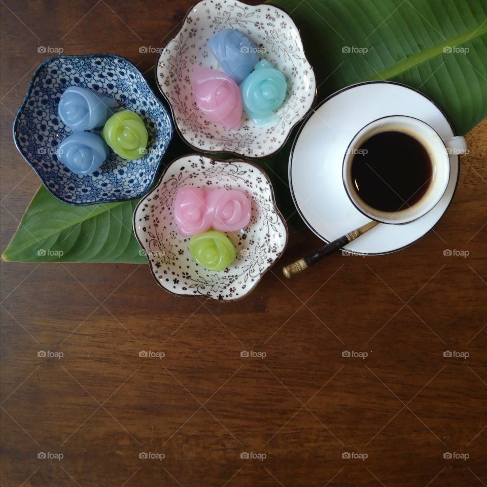 Something about coffee and dessert.