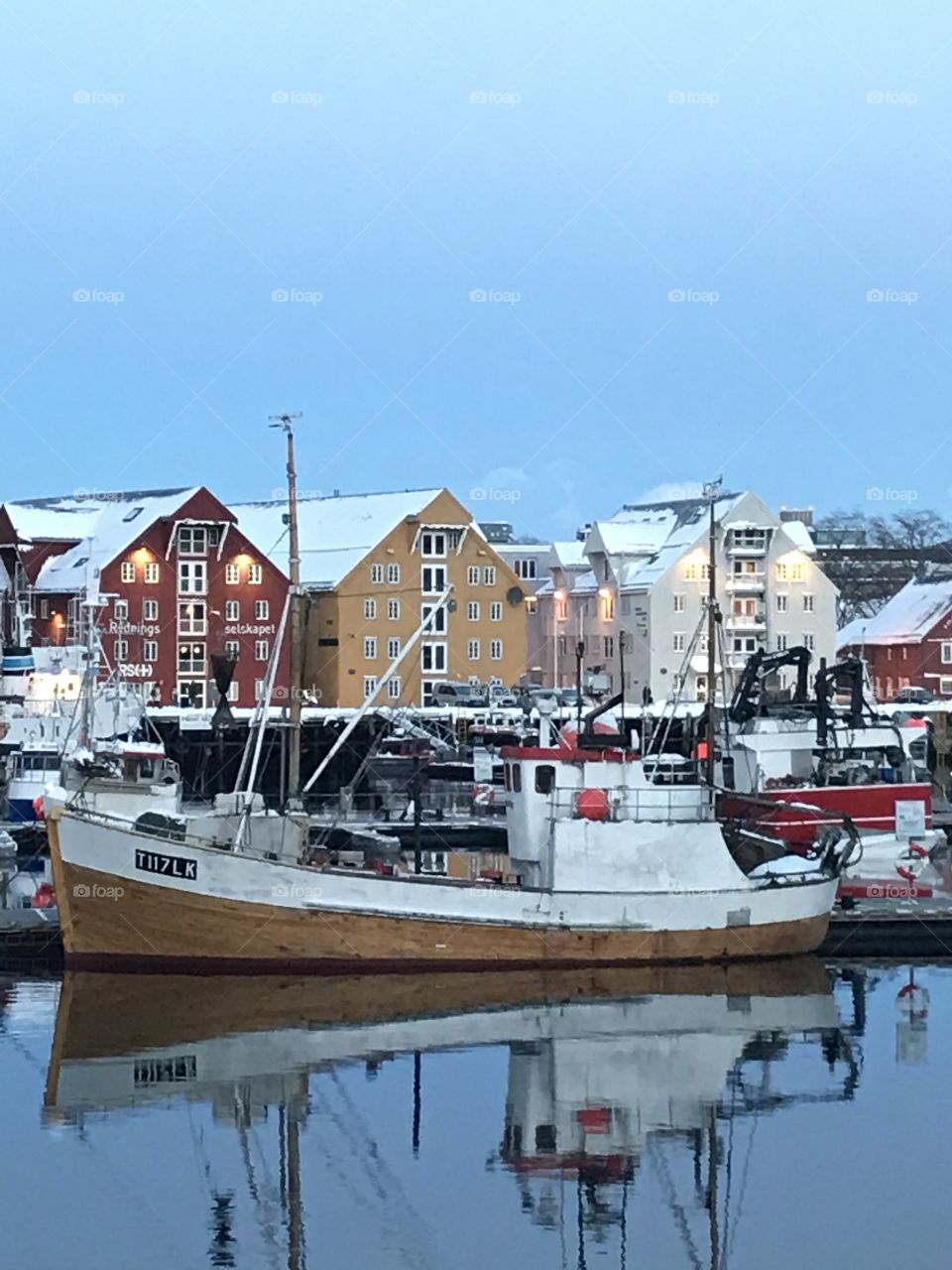 Harbour in Tromso Norway