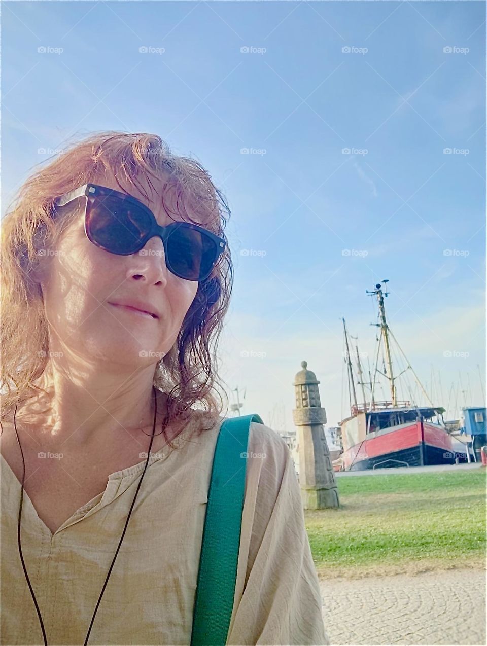 In “Dranske” on the shore of the island “Rügen” in the “Baltic Sea” or “Ostsee” in “Western Pomerania”, Germany all sorts of sea vessels can be seen around the clock from boats to large ships. 2024. Hypnotic Productions