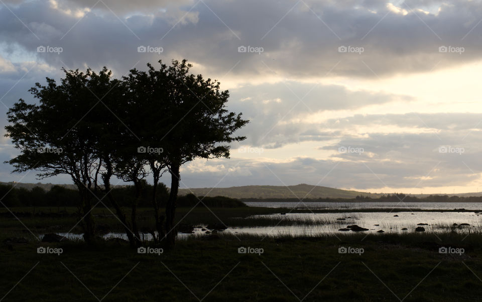 Corrib lake in Galway, Ireland