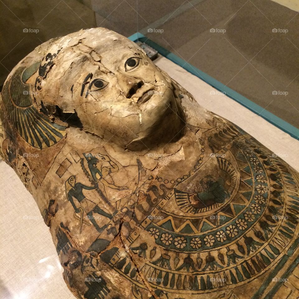 Sleeping Mummy. Mummy at the Cincinnati Museum