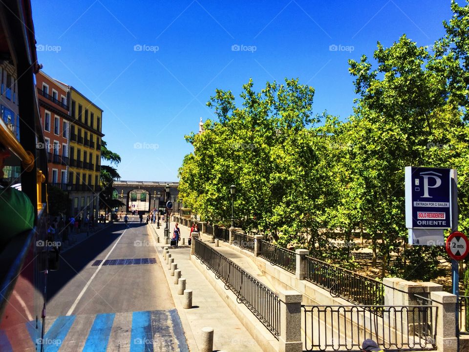 Ordinary city scene from Madrid 