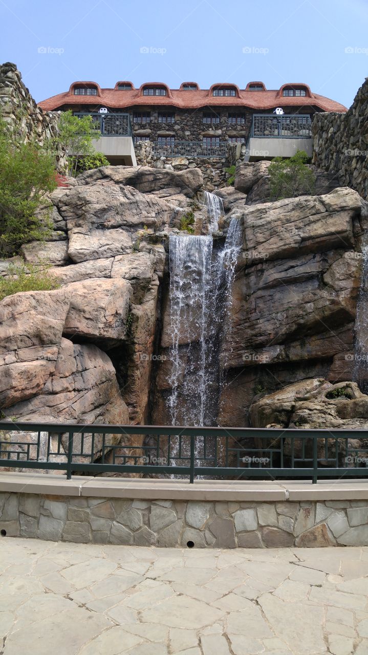 waterfall. I took this while on vacation when I visited the Omni Grove Hotel in Asheville, NC