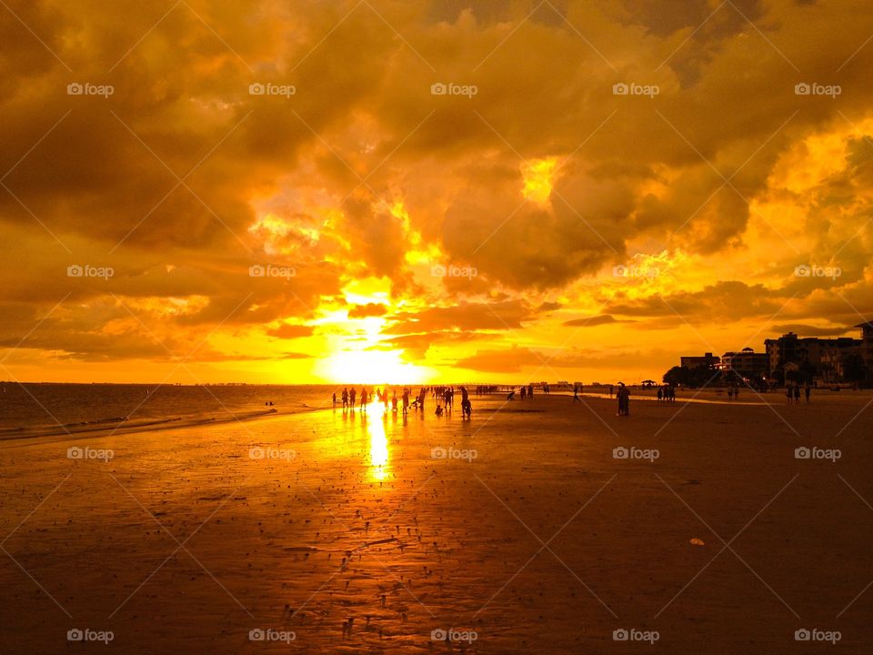 Fort Myers sunset and clouds. Fort Myers sunset and clouds