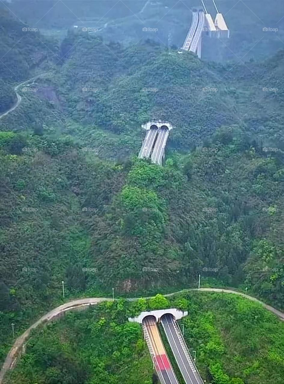 Glory be to God, the magnificent and picturesque view and the natural green trees are a view that is nothing more wonderful than it