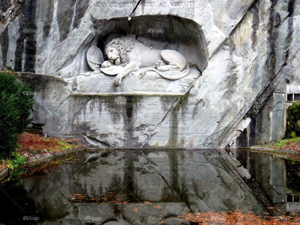 Lion monument in Lucerne