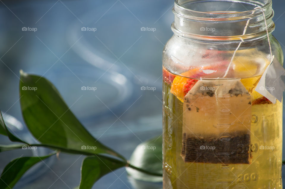 Close-up of fresh tea