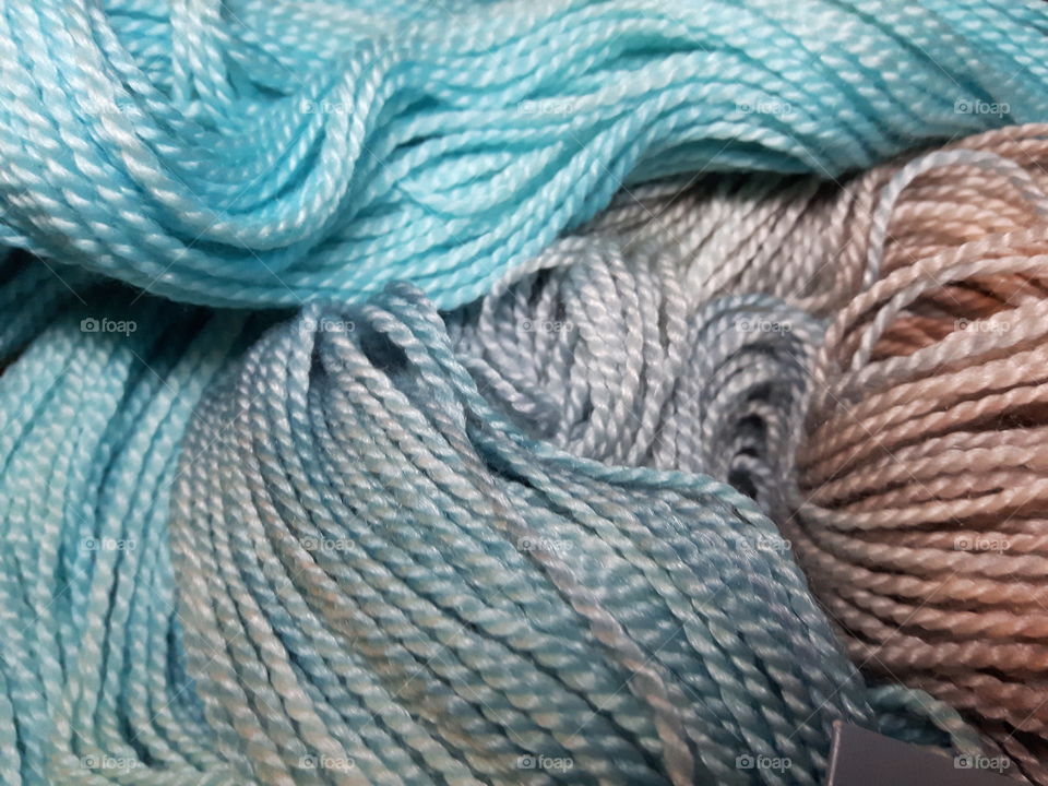 unwound yarn
