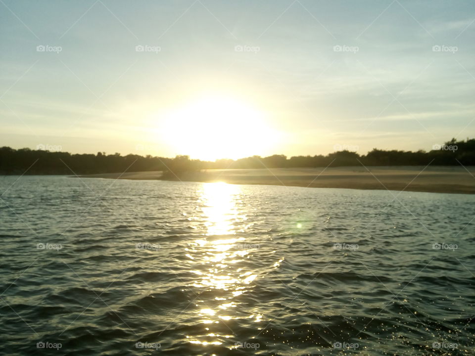 sunset river Cinaruco