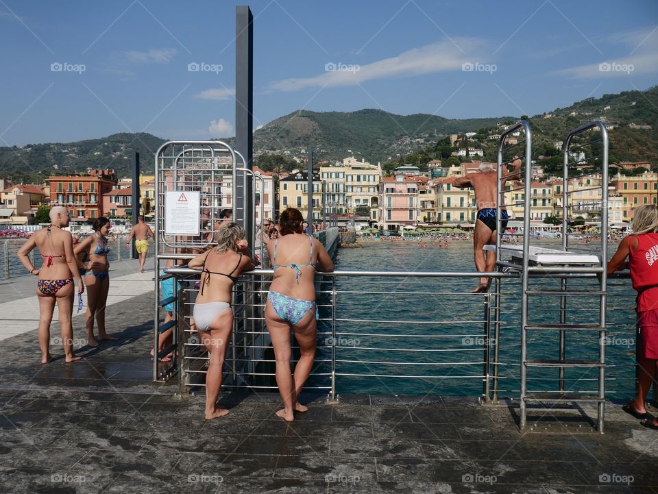 The beach of Italian north west cost 