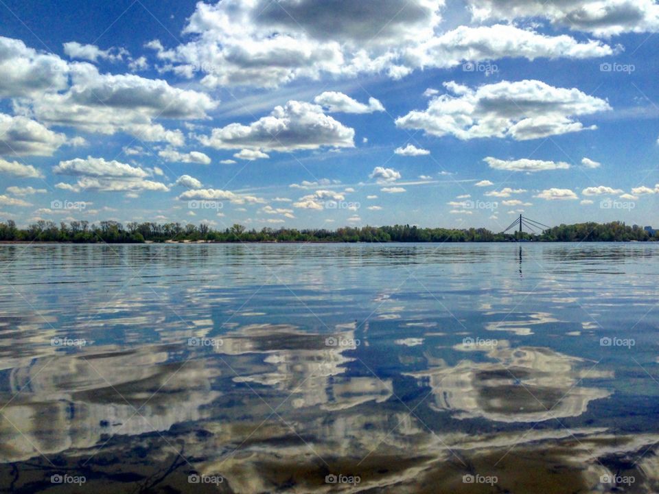 beautiful reflection in the water