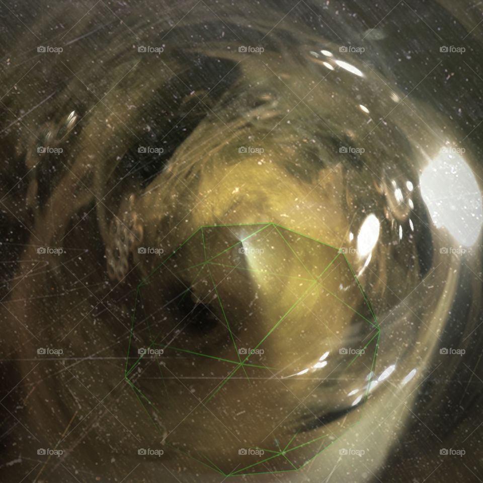 Close up of hair dye with a bit of techno 