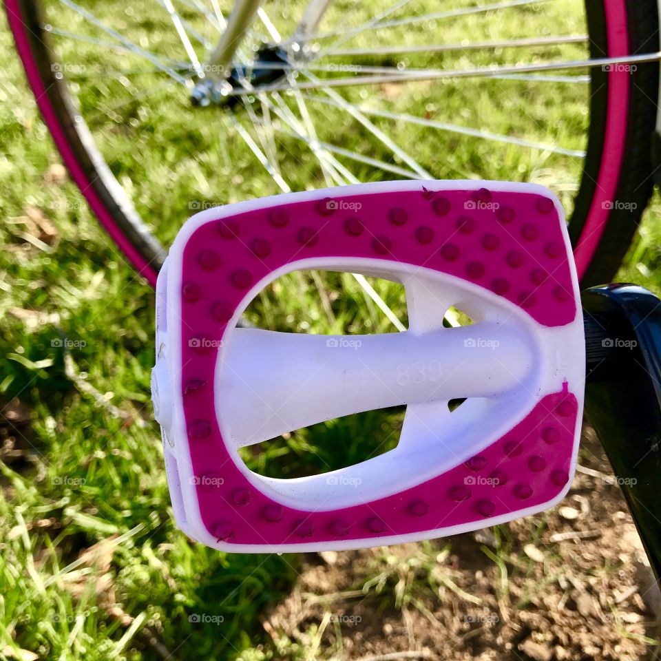 Pink Bicycle Pedal