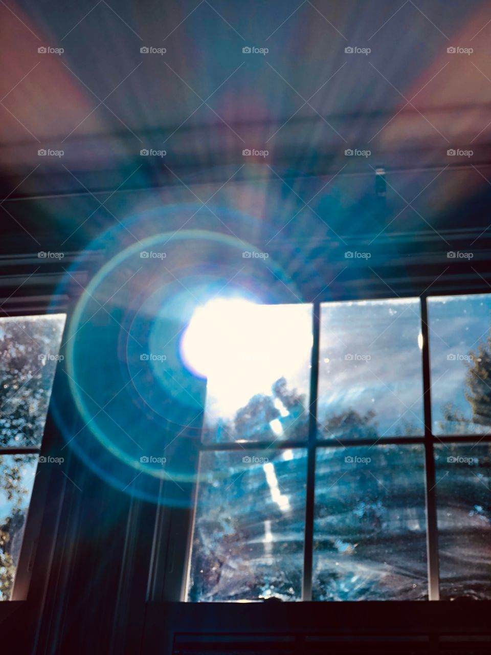 Sunshine through window