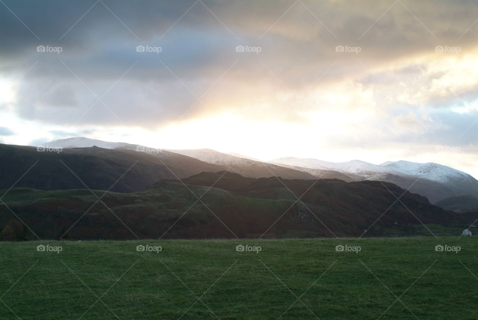 Sunrise in Lake District 