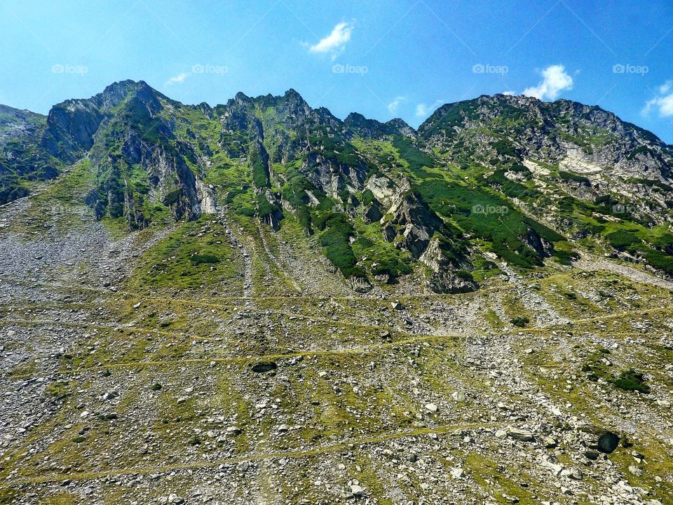 rocky mountains in Romania