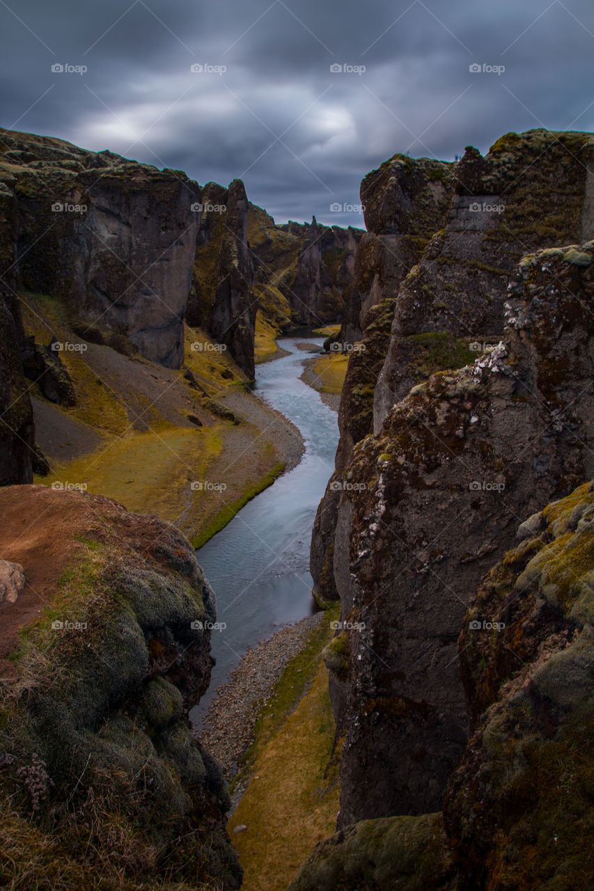 River in a mountain pass
