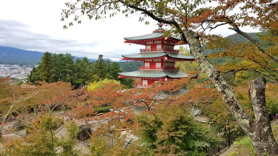 Red pagoda