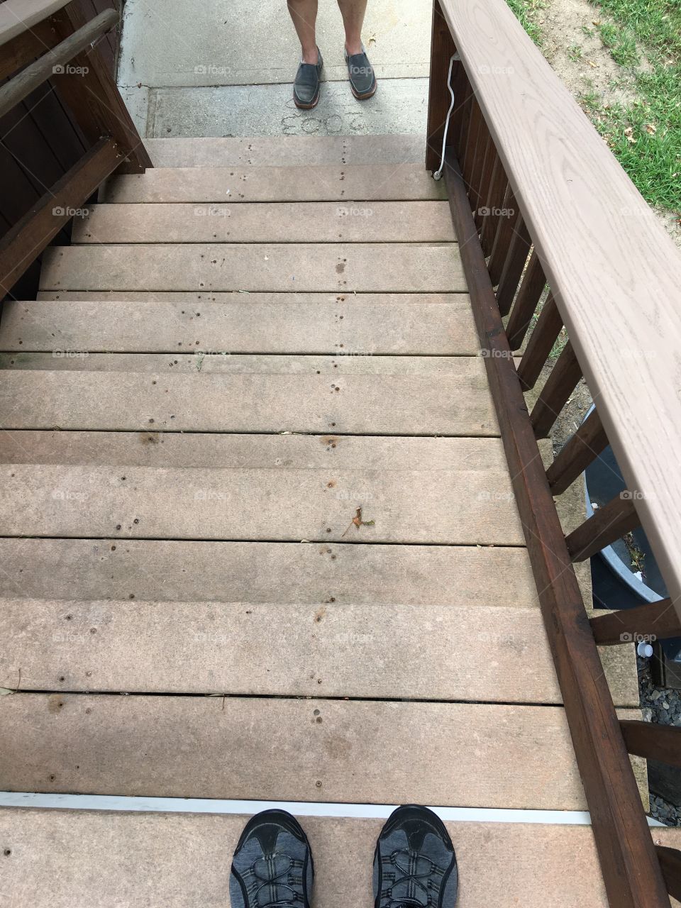 Coming or going? This picture could be either. It's a play on words and feet. Meant to be humorous.