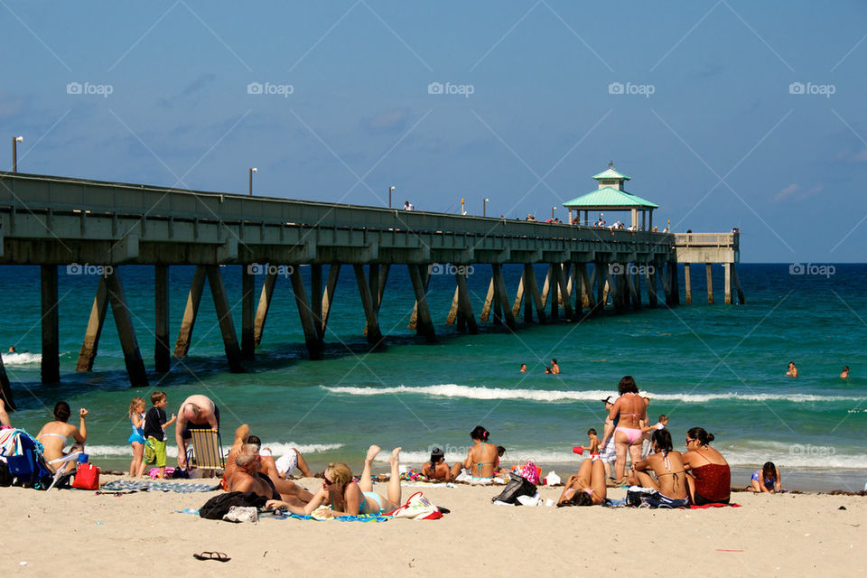 beach sun fun pier by toddalbert
