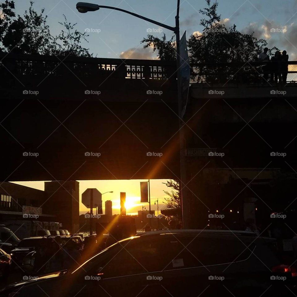 New York City - July 2017 - Taken on Android Phone - Galaxy S7 - No Filter - Sunset near the High Line