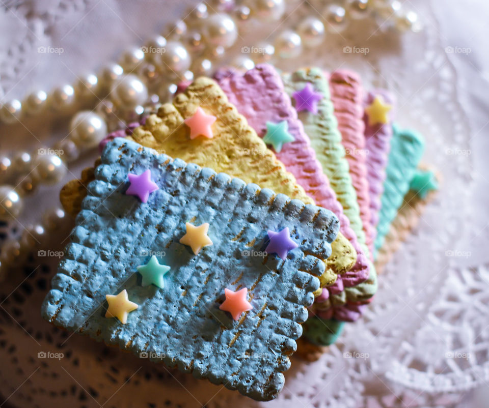 pastel rainbow cookies 