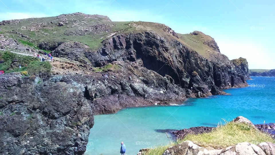 Cornish coast UK