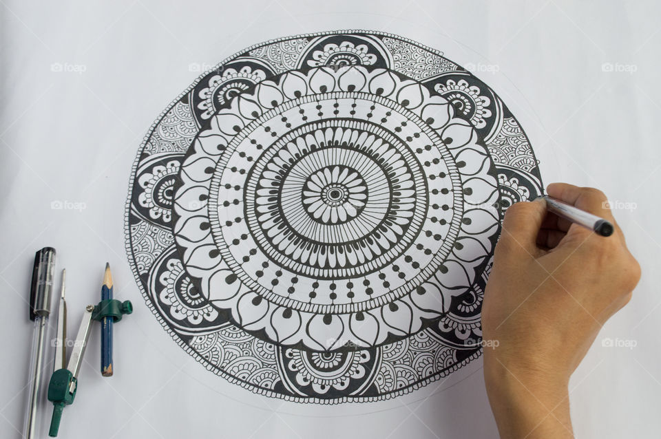 My hobby is drawing Mandala. It's an art which gives me happiness, boosts my creativity and gives me inner peace. Mandala art is like meditation.