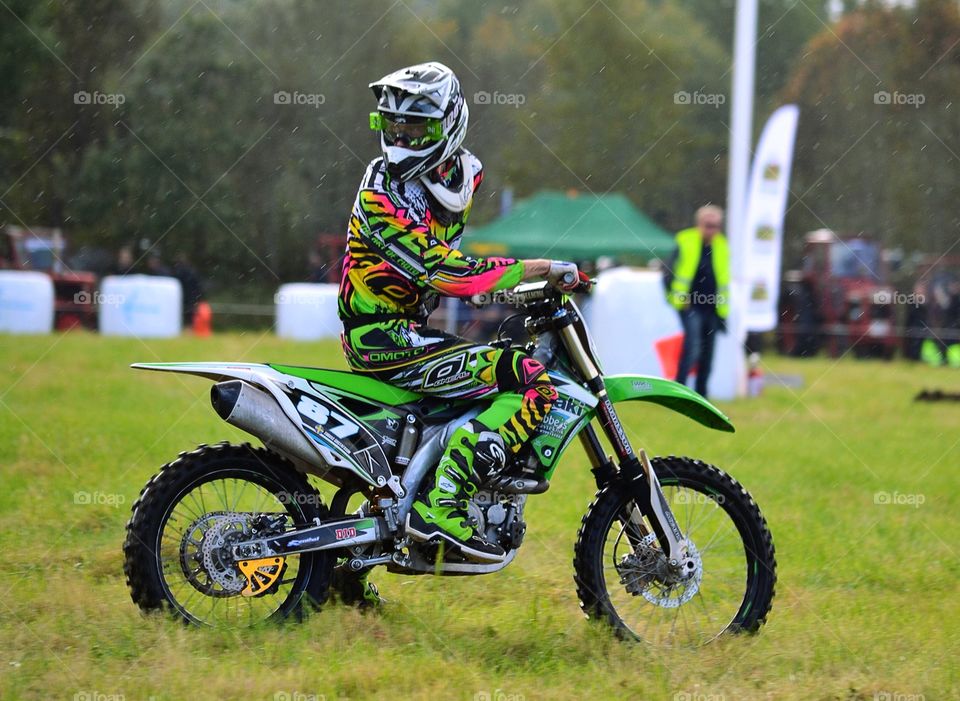 Motocross driver