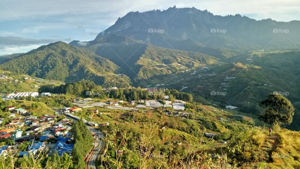 Mount Kinabalu view from Crystal Hill