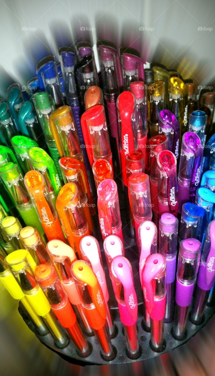 Colored pens are color