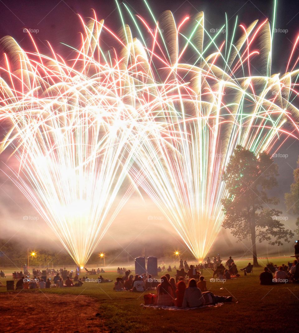 Playing with light - fireworks