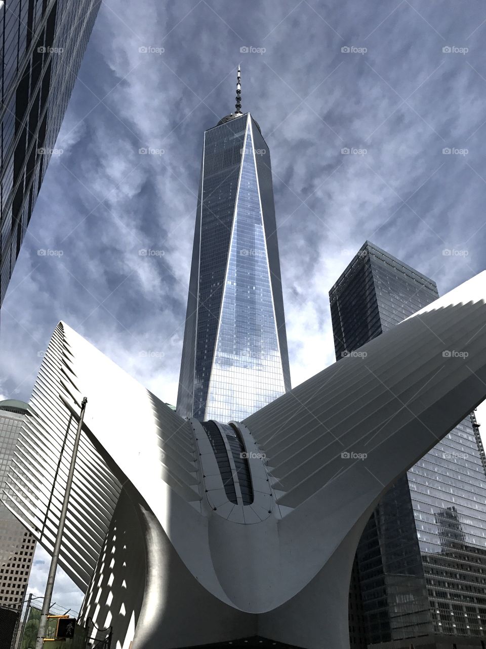 One World Trade Center and the Oculus. Downtown Manhattan, New York City 