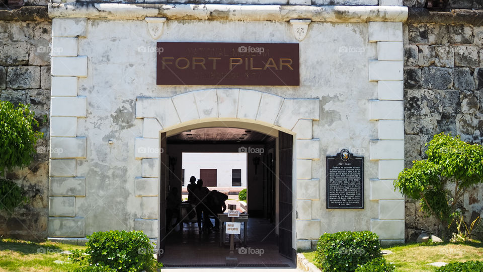 Centuries Old Fort Pillar Constructed by Spanish Invader in Zamboanga Philippines