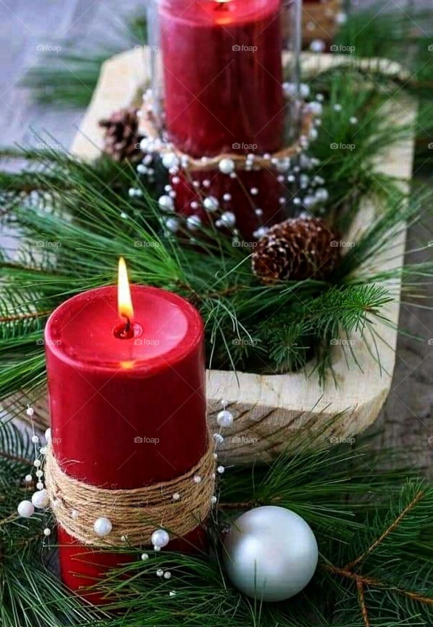 Christmas candles