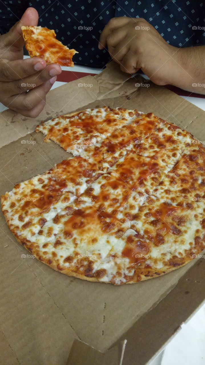 Half pizza