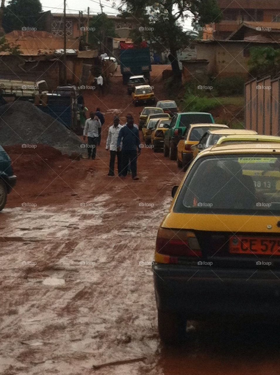 A little bit of traffic, Yaounde, Cameroon