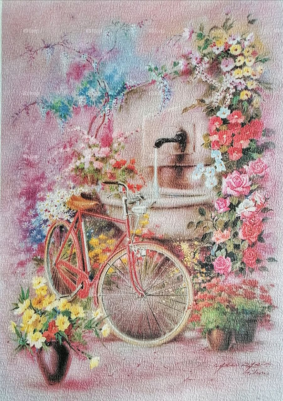 A romantic picture of a nice painting.