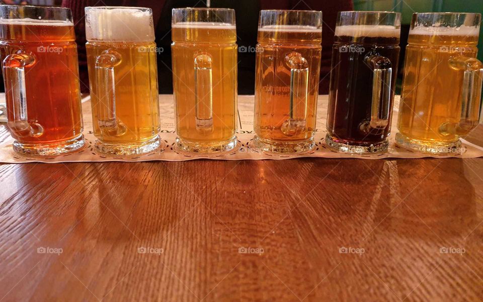 Five kinds of Beer at Poland.