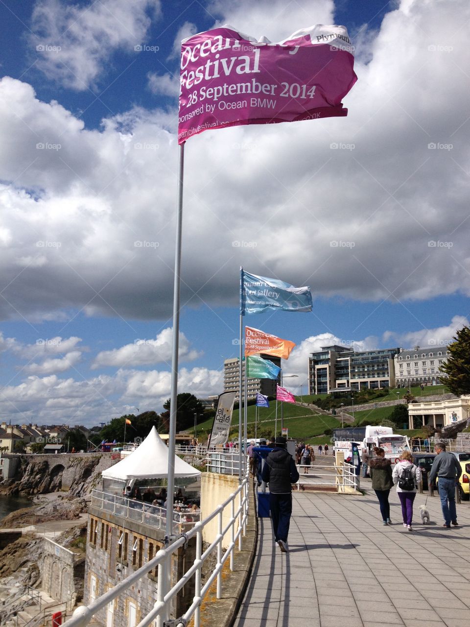 Beautiful windy cloudy view