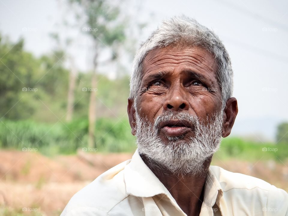 Old and wise man from India 