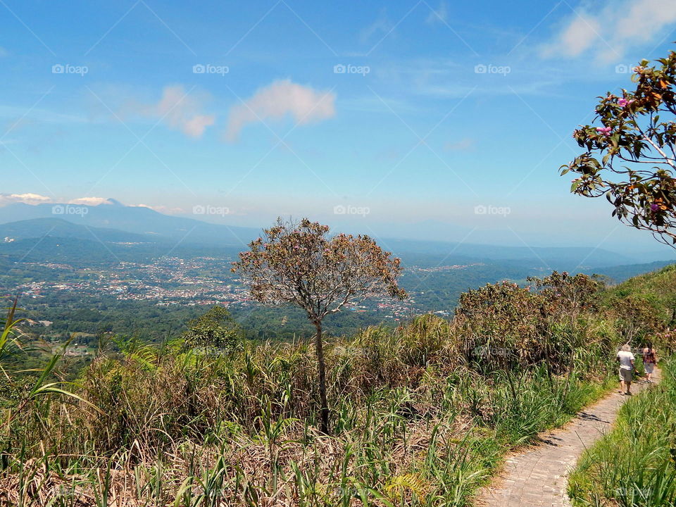trekking path on the top of Mahawu volcano