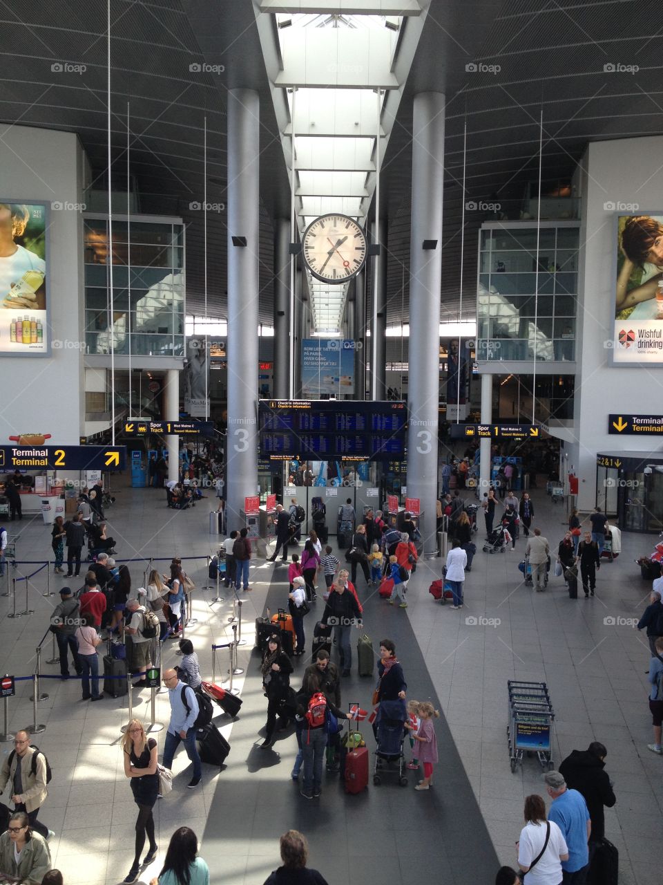 Copenhagen Airport in Kastrup Denmark.