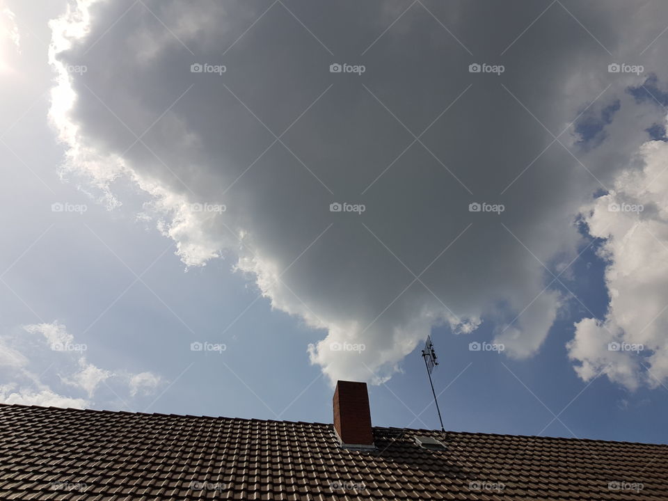 Cloud over chimney