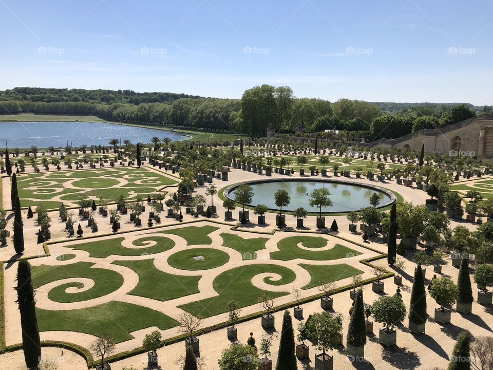 One of the gardens of Versailles 