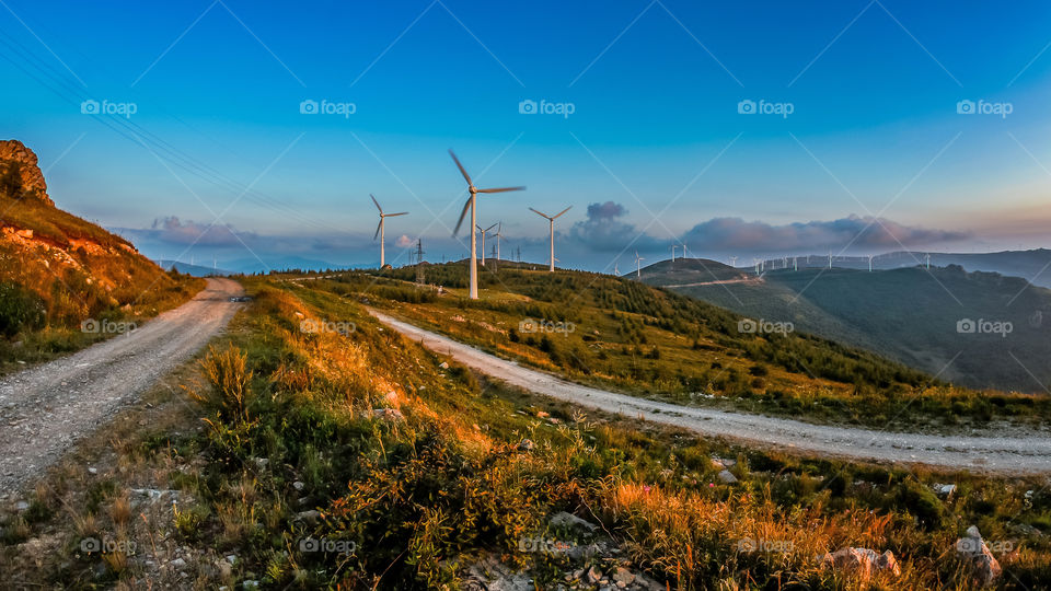 Mountain top scenery